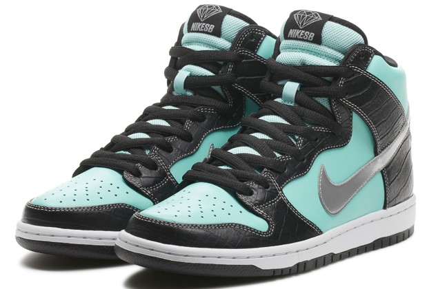 The Nike SB x Diamond Dunk High