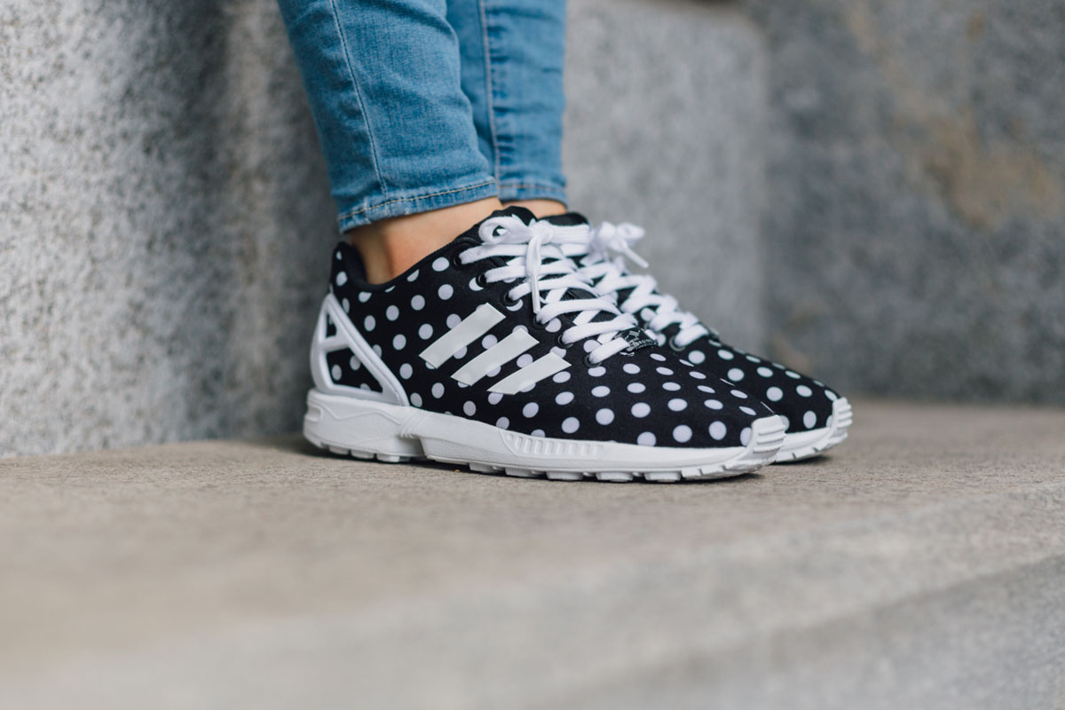 adidas zx flux polka dot