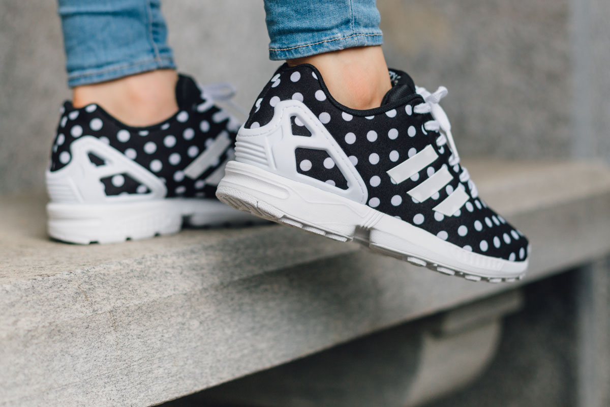 adidas zx flux polka dot